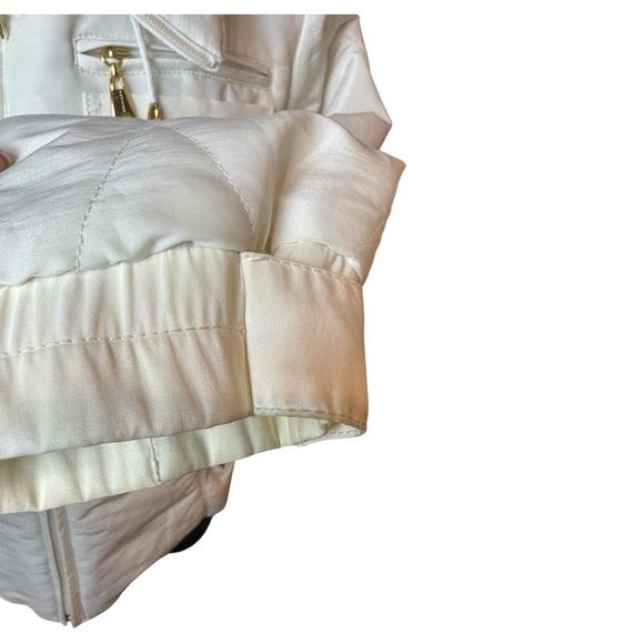 Piero Guidi Magic Circus Italian Designer White Quilted Winter Jacket Size L - Picture 13 of 16
